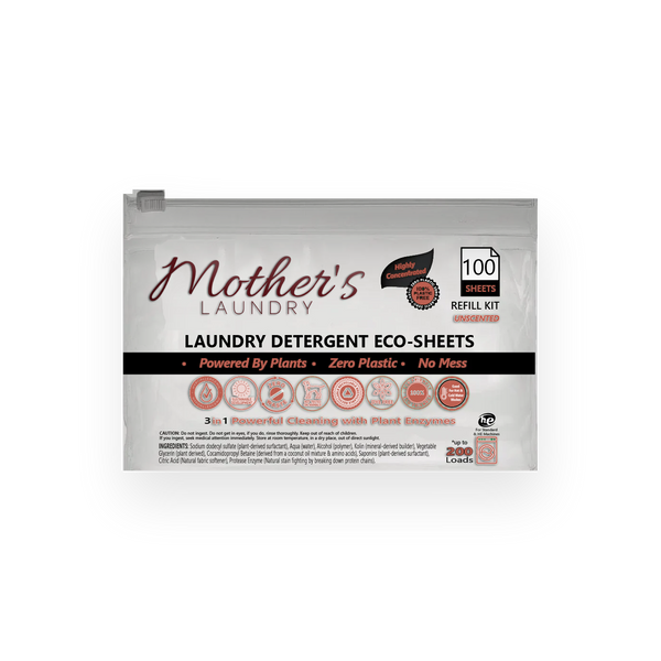 Mother's Home - Laundry Detergent Eco-Sheets (100 Count)